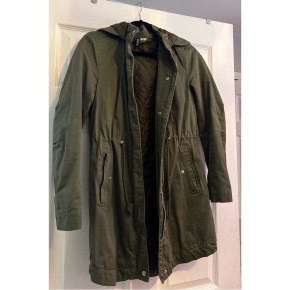 H&M Hooded Parka Coat- S - Picture 2 of 6